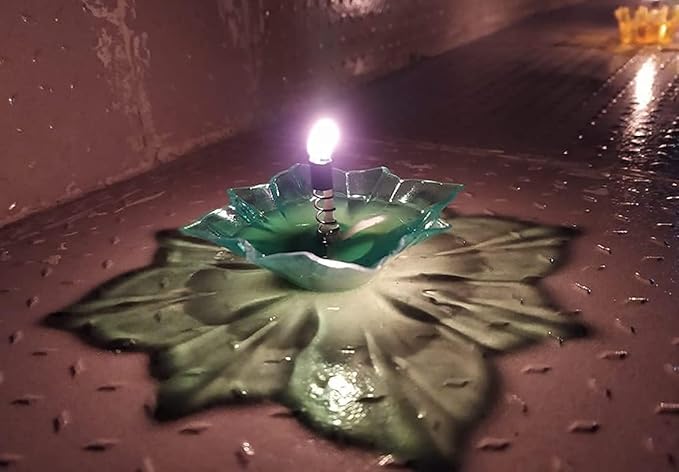 Reflective Shadow Diya Set for Festivals | Lights | Glowing | Reusable | Set of 6