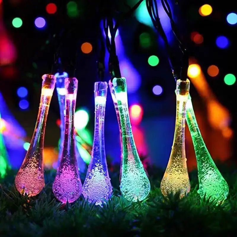 14 LED Multicolor Raindrop String Lights | 2.5 Meters | Ligting & Decorations