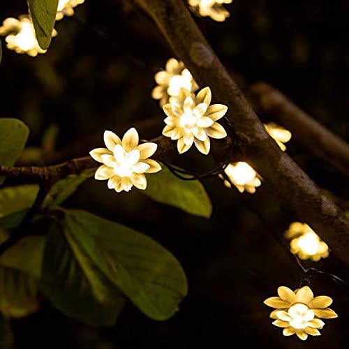 4 Meters 16 Silicon Flower Shaped LED String | Fairy Garland Lights